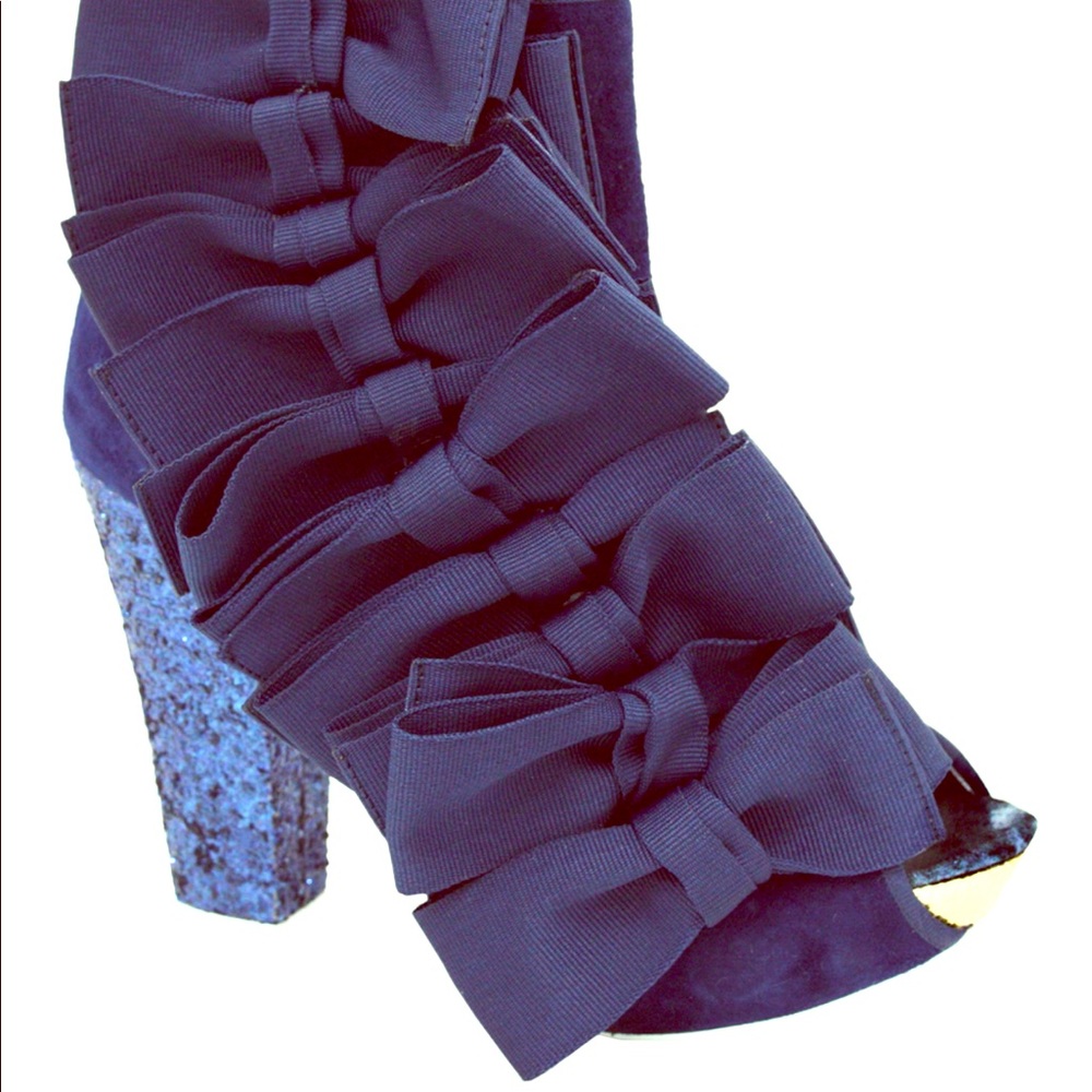 ISO Poetic License Bow Booties Shoes Heels
